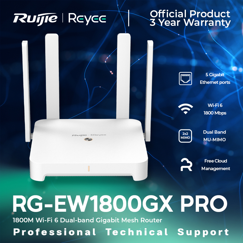 Ruijie-Reyee RG-EW1800GX PRO 1800M Wi-Fi 6 Dual-band Gigabit Mesh ...