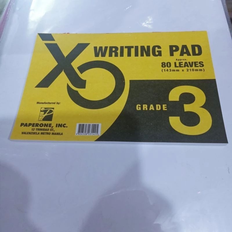 10 pads XO writing pad intermediate grade pads 1/2/3/4 80leaves ...