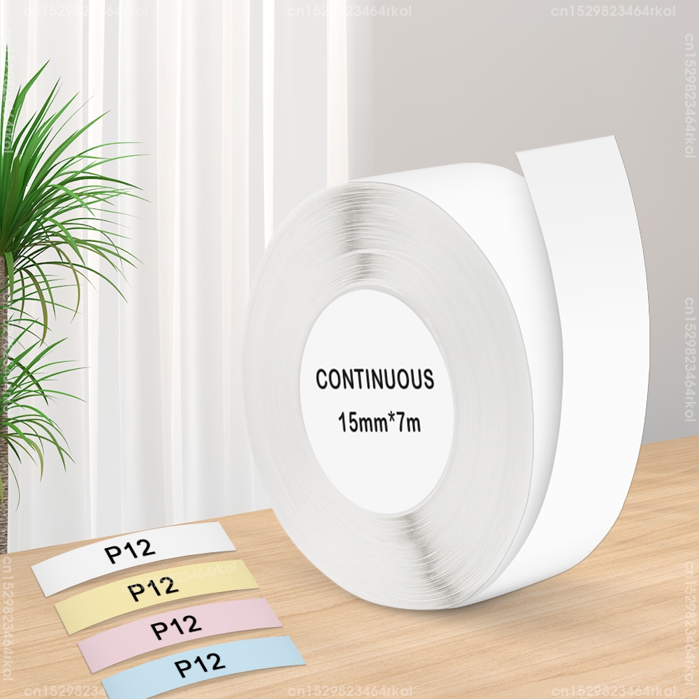 5 Roll Continues Label Paper For P12 Paper Sticker White Sticker for ...
