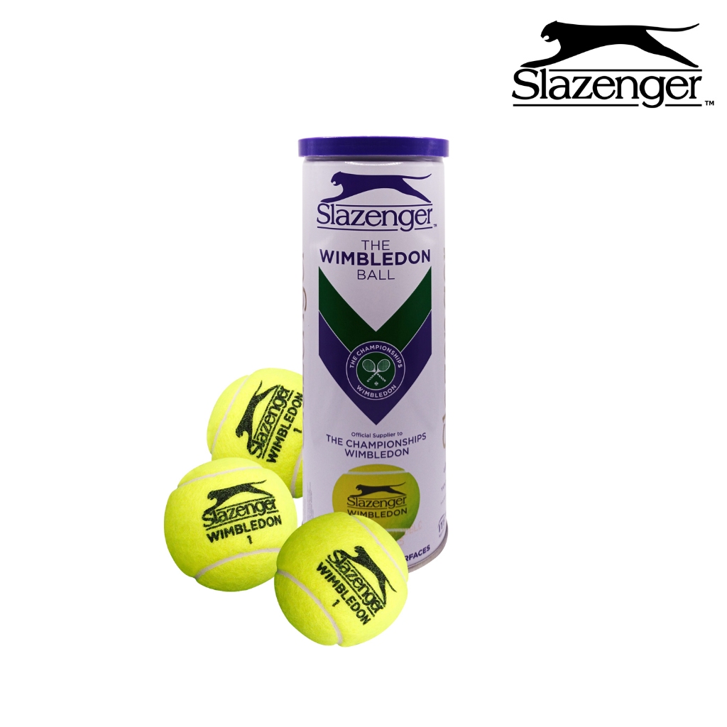 Balle De Tennis Slazenger Wimbledon - Signée - Coffret Acrylique