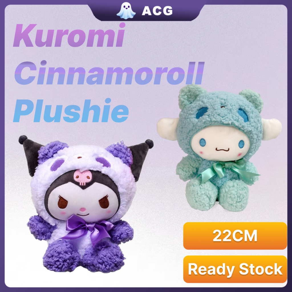 Cute Kuromi Plushie Sanrio Toys Stuffed Dolls Birthday Gift for Kids ...