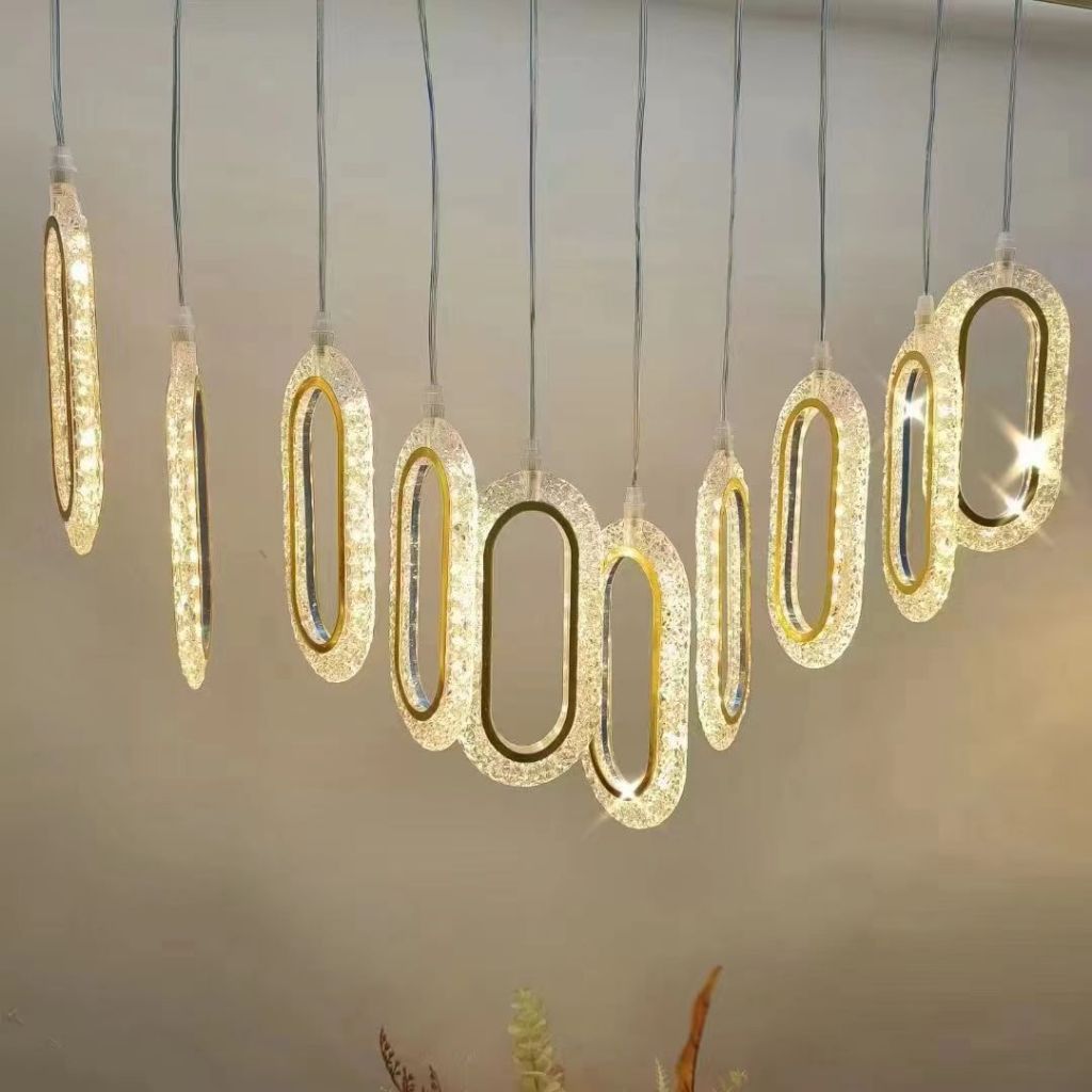 10pcs ROMANTIC MIRROR CEILING LAMP 10 HEADS ACRYLIC WATER DROP LED ...