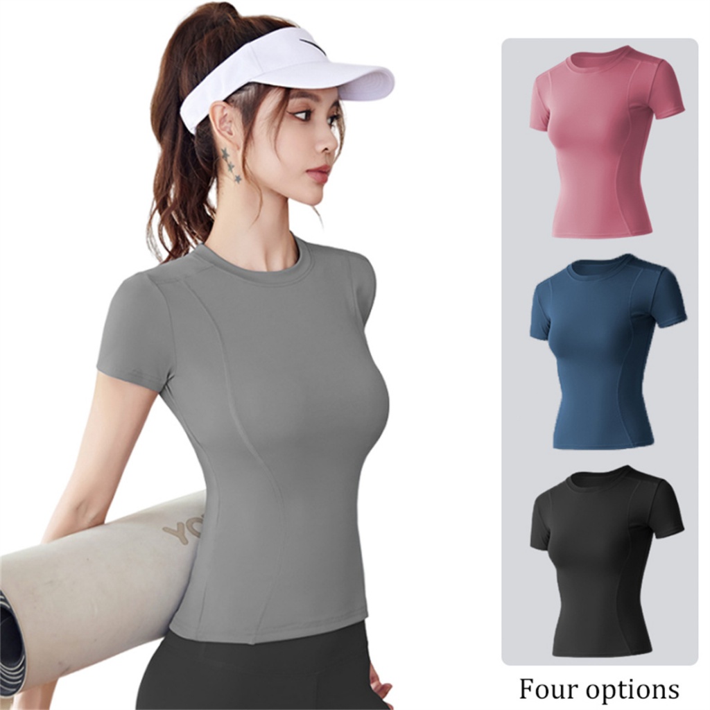 Gym Outfit Workout Clothes Womens Yoga Tops Breathable Comfortable ...