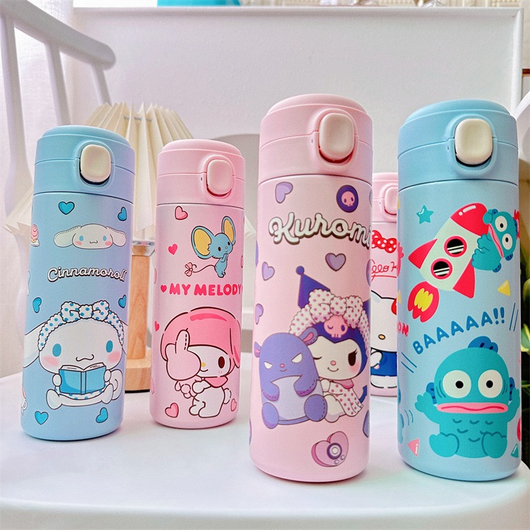 Sanrio 304 Stainless Steel Water Bottle Hello Kitty Kuromi Cinnamoroll ...