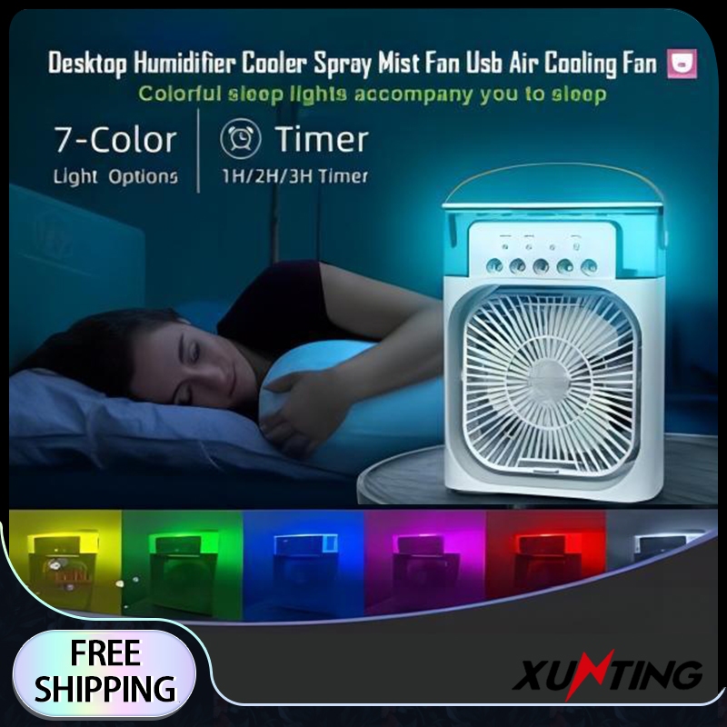 5 Hole USB Spray Fan with 3 Speed Fan Air Cooler Small Electric Fan ...
