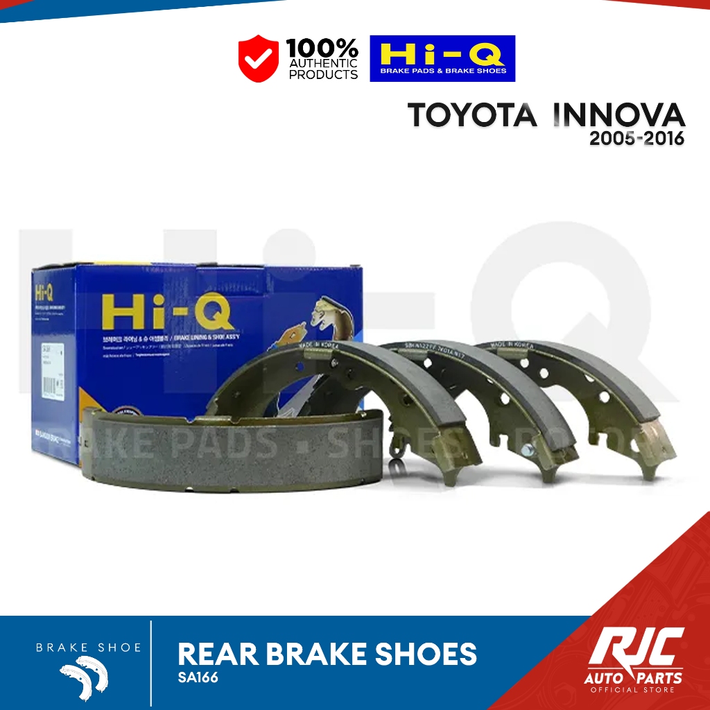 HI-Q BRAKE SHOE TOYOTA INNOVA REAR 2005-2016 SA166 Innova 1set | Shopee ...