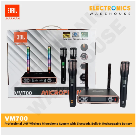 JBL VM700 Professional UHF Wireless Microphone System with Bluetooth ...