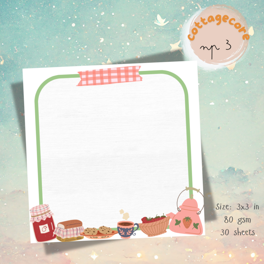 COTTAGE CORE NOTEPAD MEMO PAD | Shopee Philippines