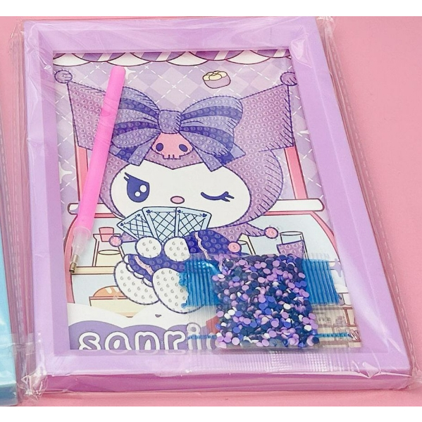 Vintage Macaron Photo Frame Diamond Painting Sanrio Cartoon Pattern DIY ...