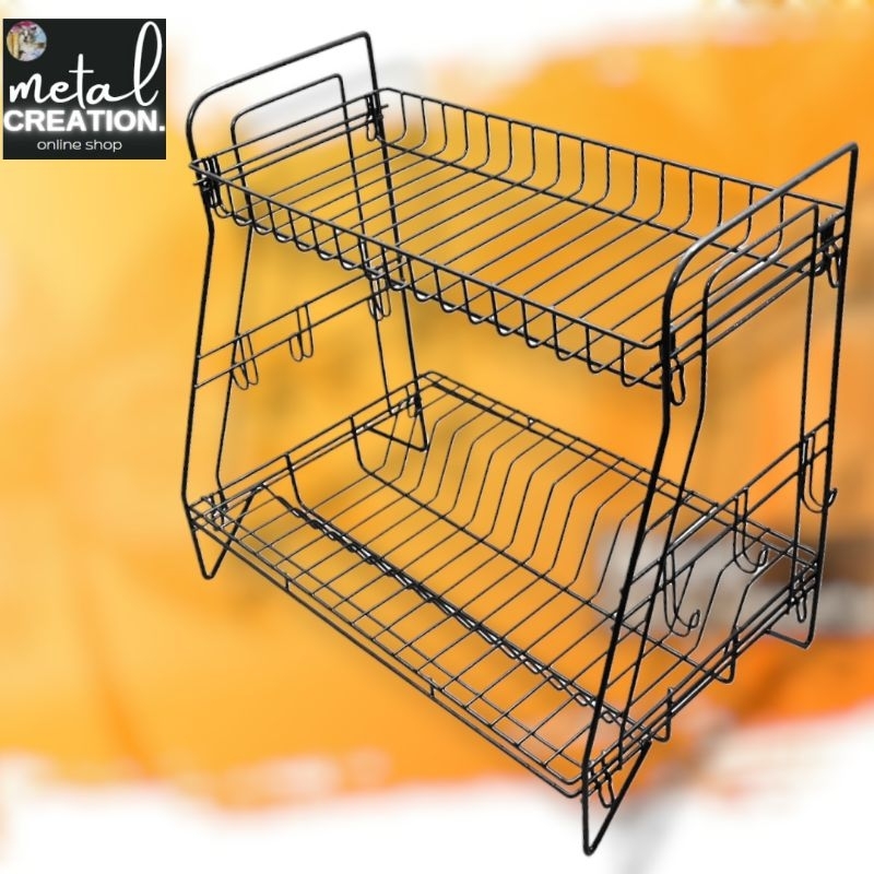 MetalCreation Dish Rack Drainer 2L Sleek Collapsible Plate Sink ...