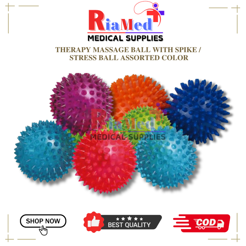 therapy massage ball with spike / stress ball assorted color