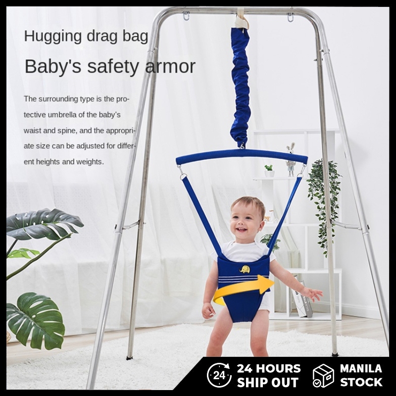 Baby Jumper Exerciser Safety Swing Hammock Seat Baby Swing With Saddle Seat  For Indoor Outdoor - Main Image