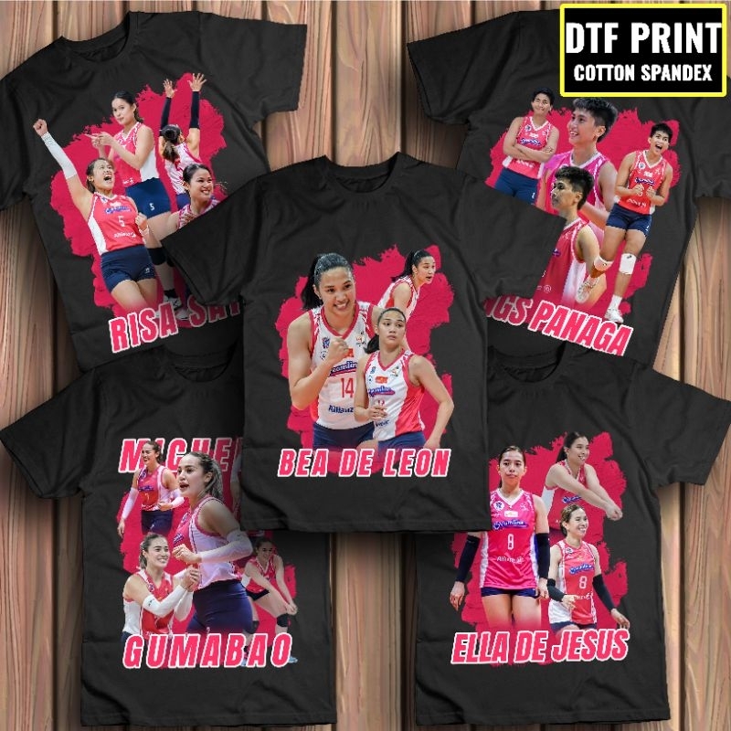 CREAMLINE SHIRT PVL Fan Support Tshirt Volleyball Beadel Gumabao Panaga ...