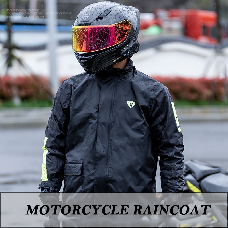 Losing money Sell cheaply Motorcycle raincoat Raincoat man Rainproof Windproof Detachable hat Outdo Shopee Philippines