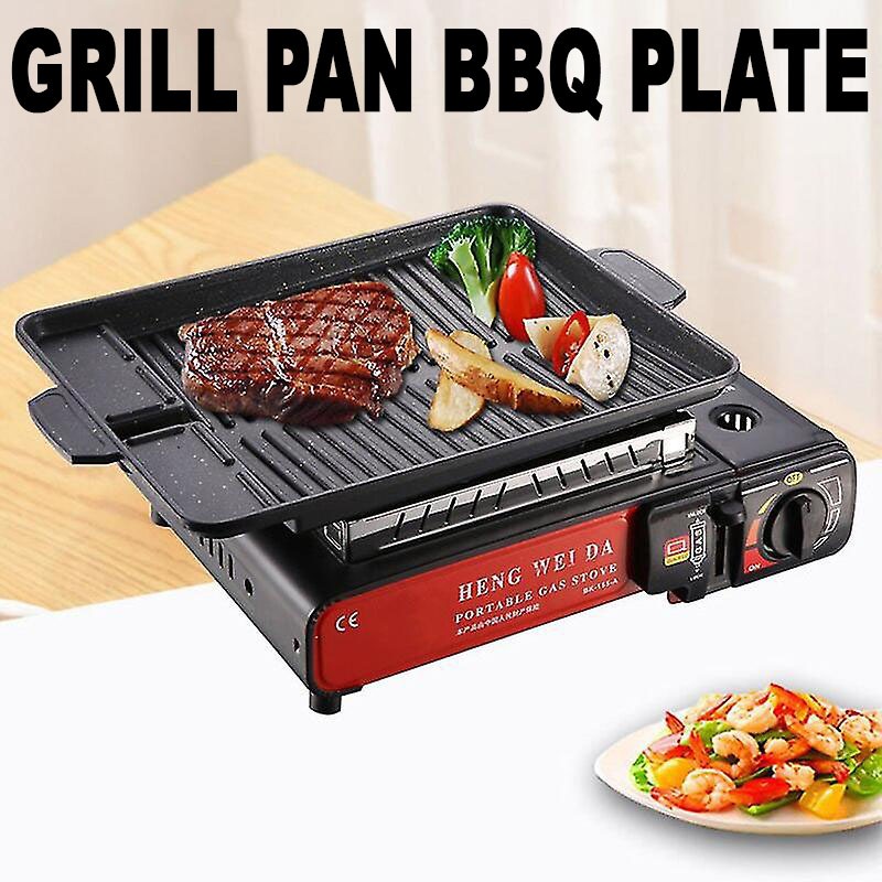 Ulife Rectangular Grill Pan Non-Stick Stainless Steel Bbq Plate 1Pc 32 ...