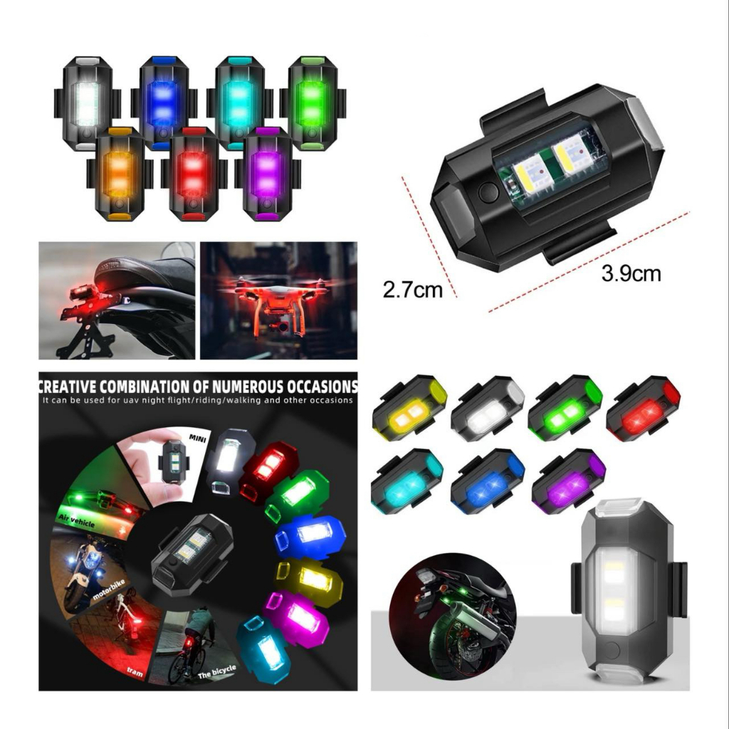 7 Color In 1 BIke Light Rechargeabl Blinker Back Light for Bike Tail ...