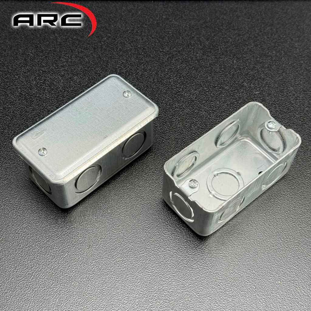 ARC 18ga (1mm) Electrical Junction Box Deep-Type 1/2" & 3/4" Knockout ...
