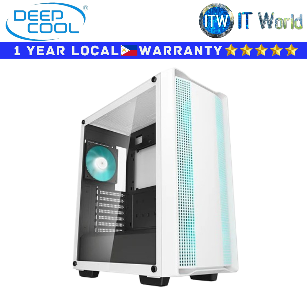 Itw | Deepcool Computer PC Case Mid Tower CC560 V2 White Tempered Glass ...