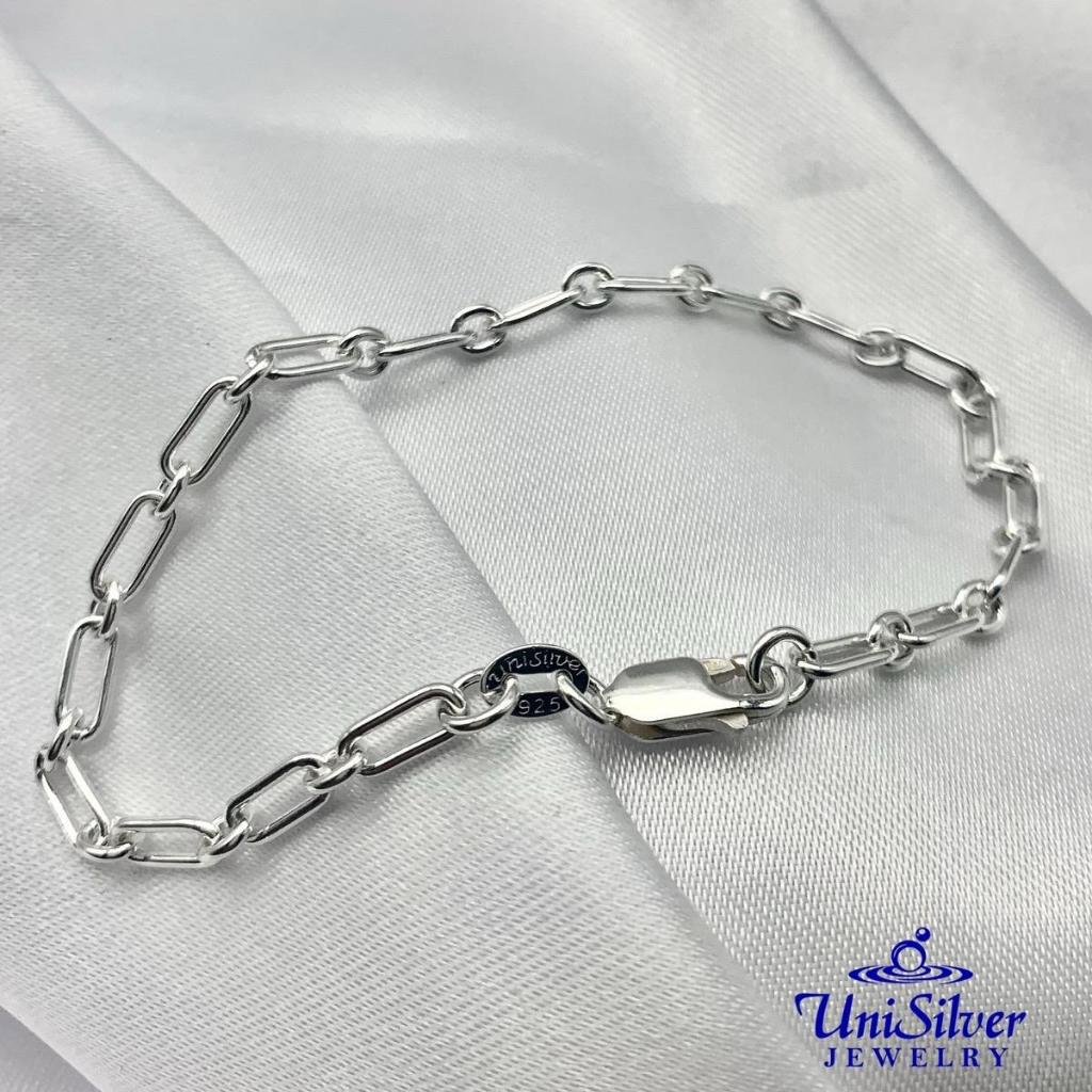 Unisilver 925 Sterling Silver Rolo Lady’s Bracelet (LB1594-012080 ...