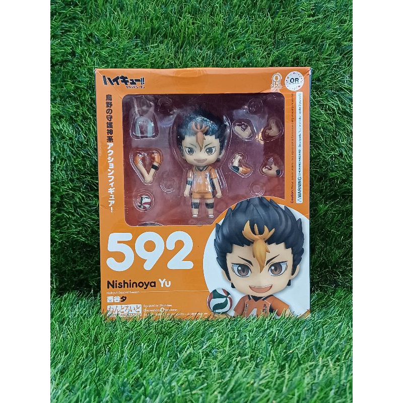 Nendoroid 592 Yu Nishinoya (Haikyu!!) - ORANGE ROUGE - Figurine NEUVE