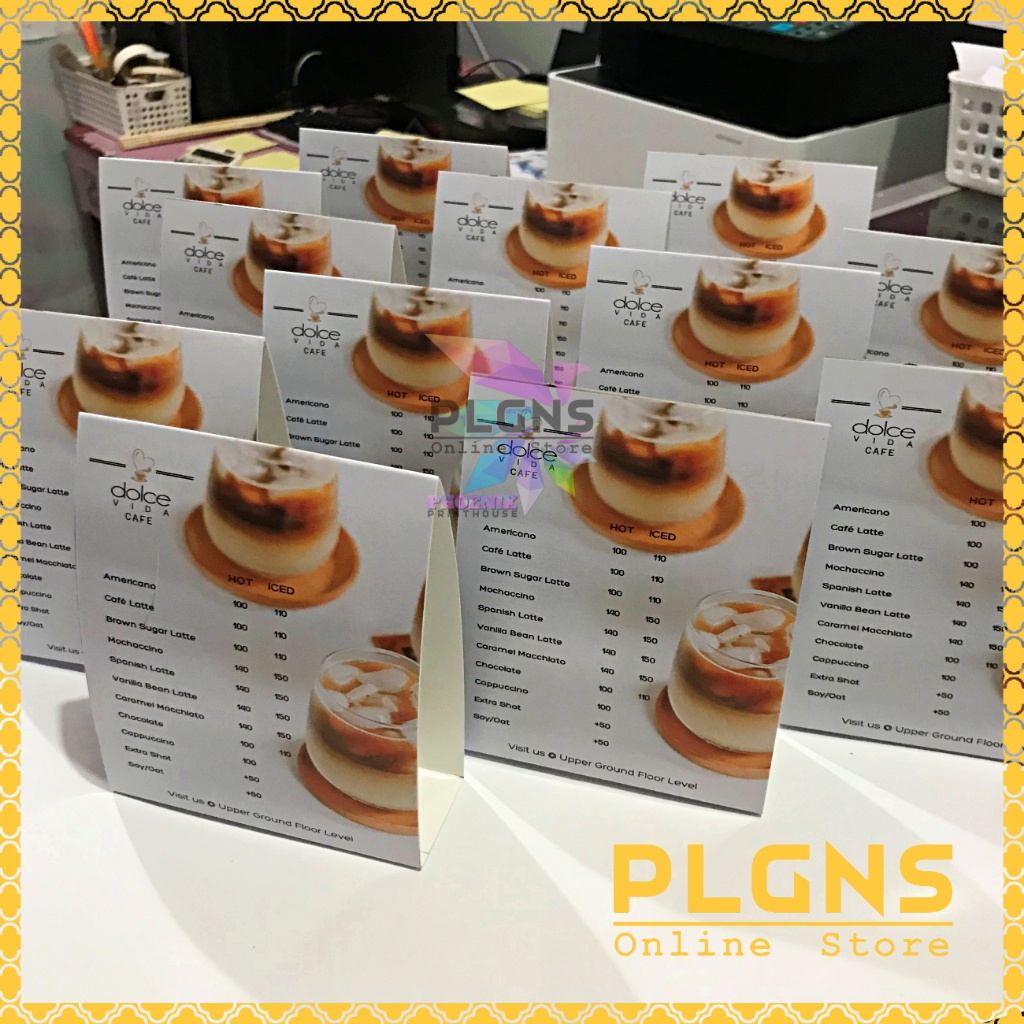 Tent Card counter display table top stand WATERPROOF Personalized ...
