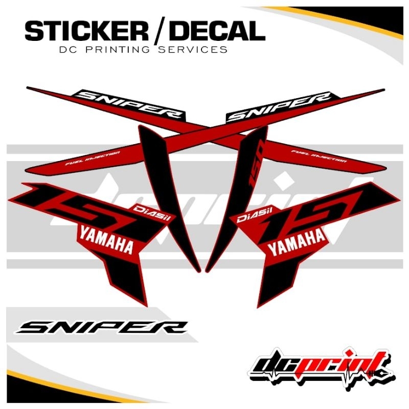 Yamaha Sniper 150 - Stock Decal Waterproof Laminated Sticker | Shopee ...