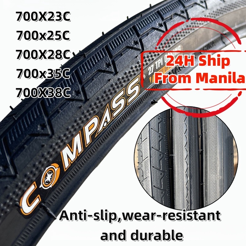 Compass 700C Road Bike Tire 700*23/25/28/35/38c Non-slip