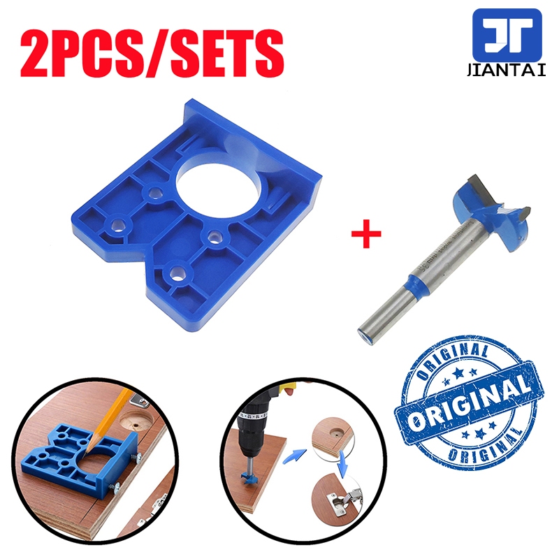 2Pcs Cutter Carpenter Woodworking Diy Tools Drill Bits Set for Hinge ...