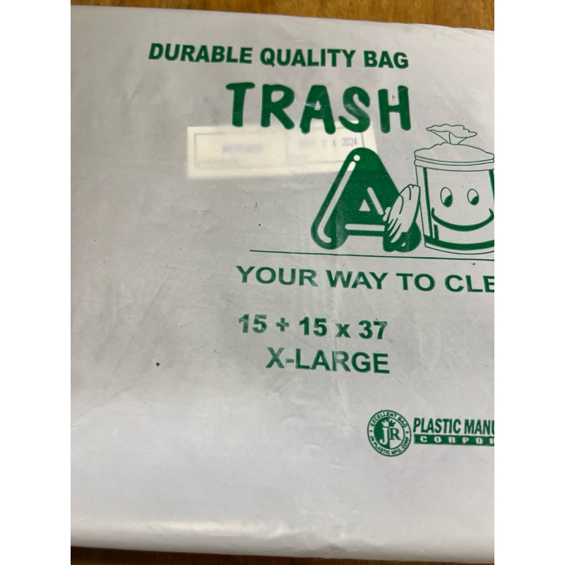 1ream 100pcs Garbage Trash Bag Trash Aid XL 15x15x37