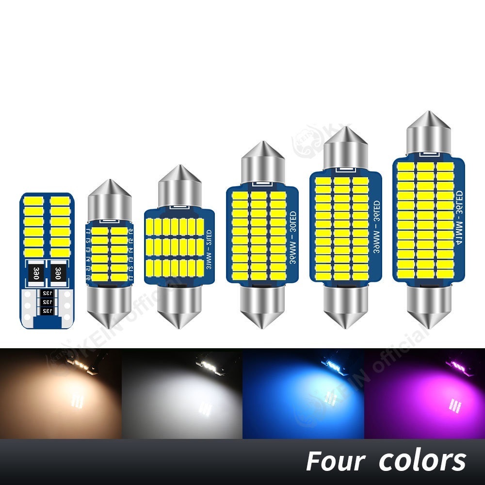 2PCS 31MM-36MM-39MM-41MM 3014 21SMD LED Car Festoon Dome Interior Map ...