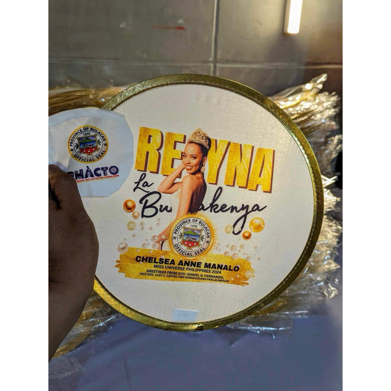 CUSTOMIZED FOLDABLE ROUND FAN with pouch | Shopee Philippines