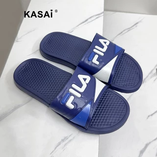 Fila slippers blue best sale