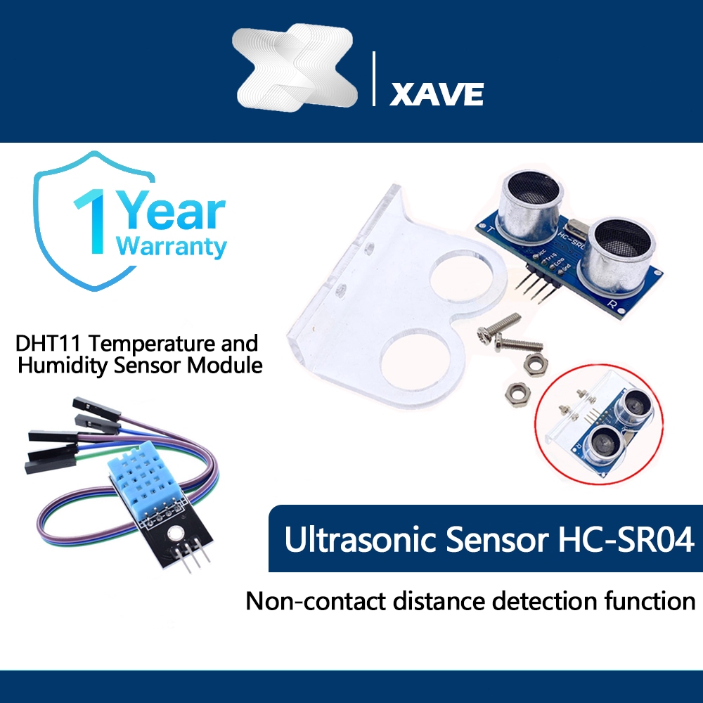 Ultrasonic Sensor Distance Measuring Module HC-SR04 DHT11 Temperature ...