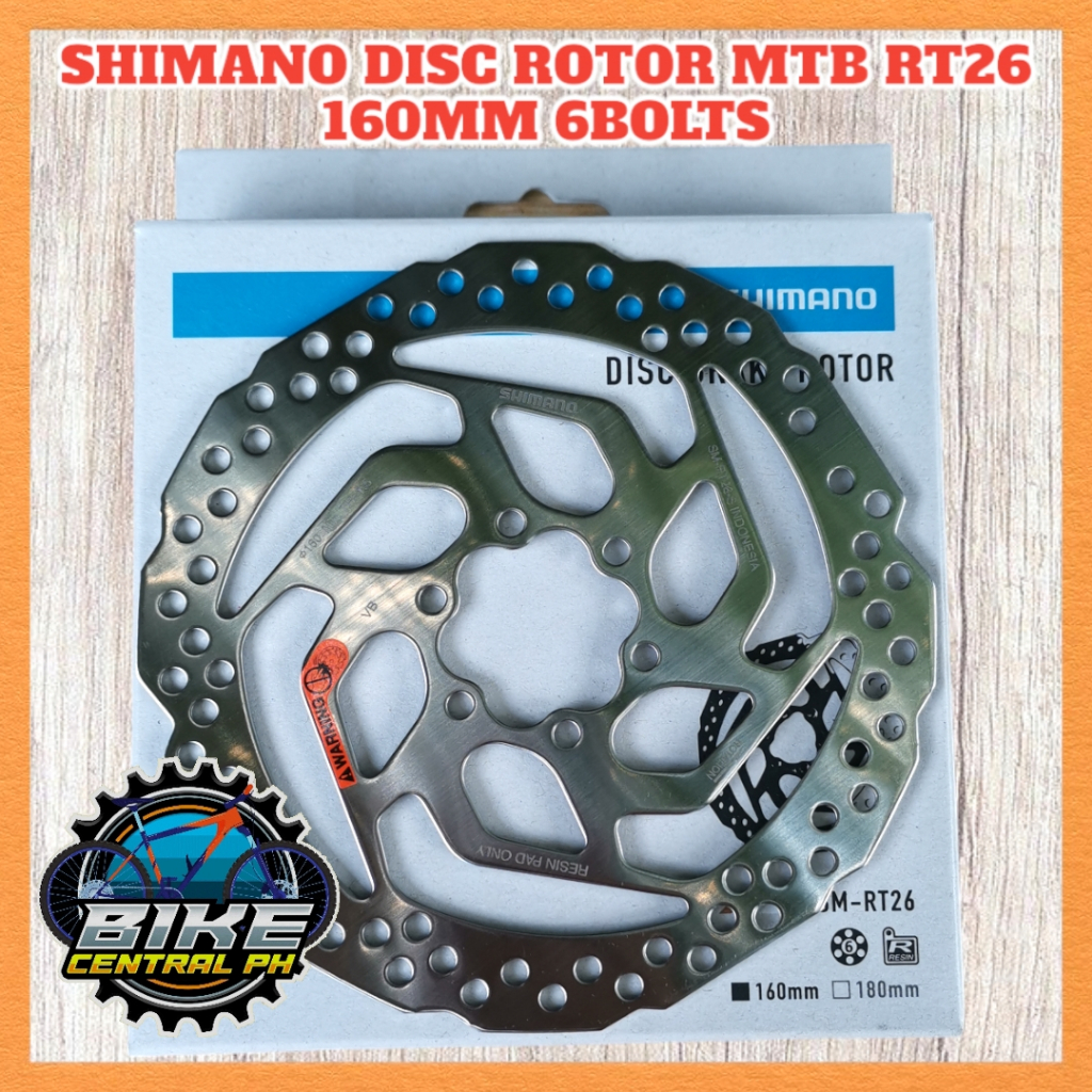 Disc Rotor Mtb Shimano RT26 160mm 1pc | Shopee Philippines