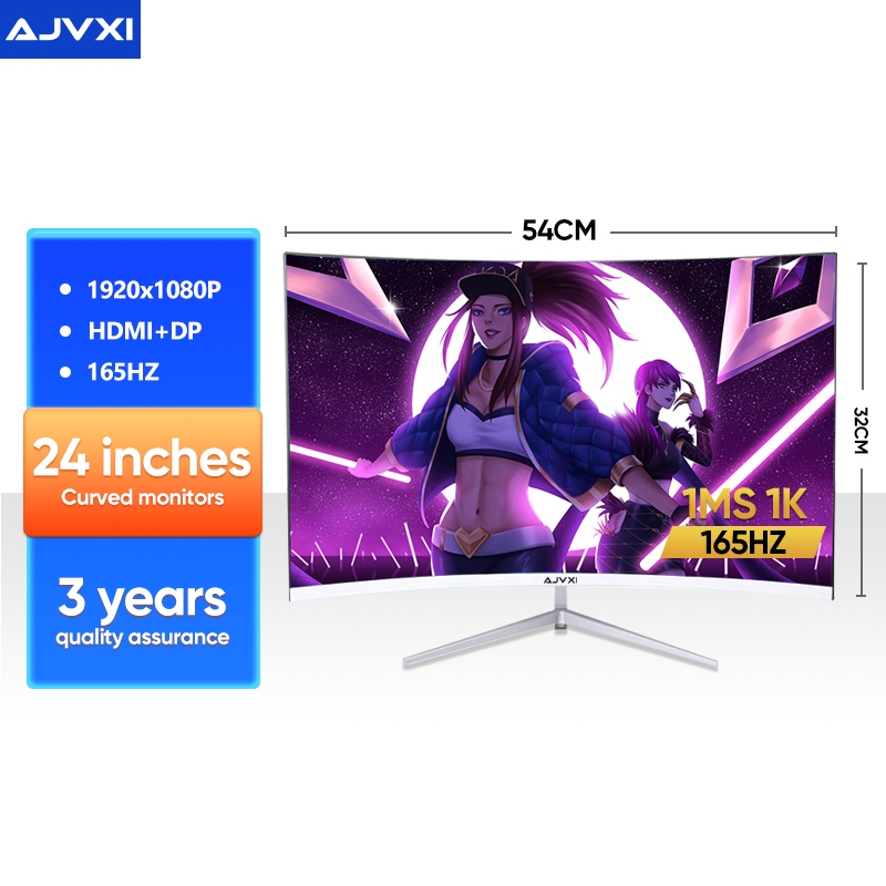 【3 Years Warranty】AJVXI 34 inch curved gaming monitor 1ms&180Hz ...