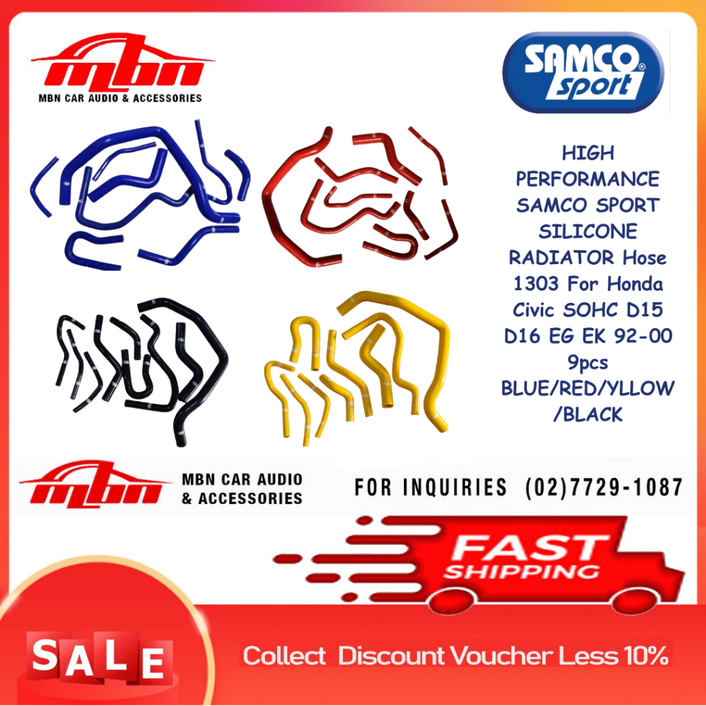 9pcs Samco Silicone Hose for Honda Civic 1992-2000 ...