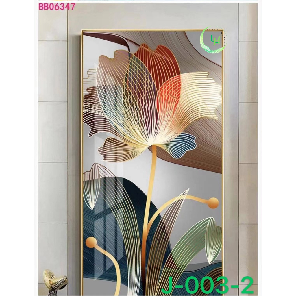 Golden Flower Wall Art Canvas Painting Abstract Black Posters & Prints ...