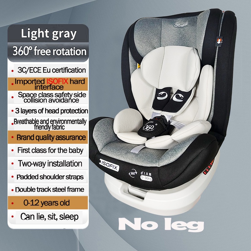 Car Seat For Baby Car Seat 360 Rotation For Ages 0 12 General Isofix NO LEG Shopee Philippines