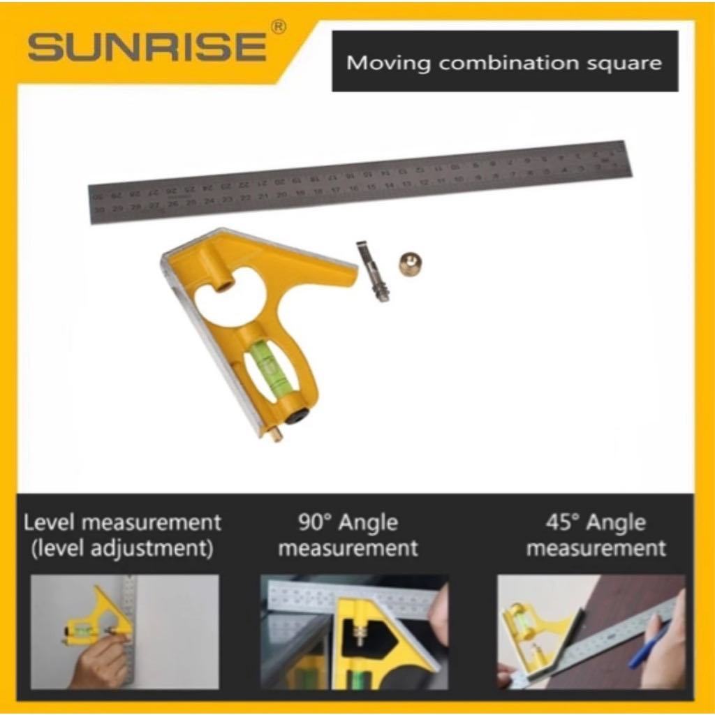 Sunrise Angle Ruller Adjustable Sliding Square Ruler Measure Tool ...