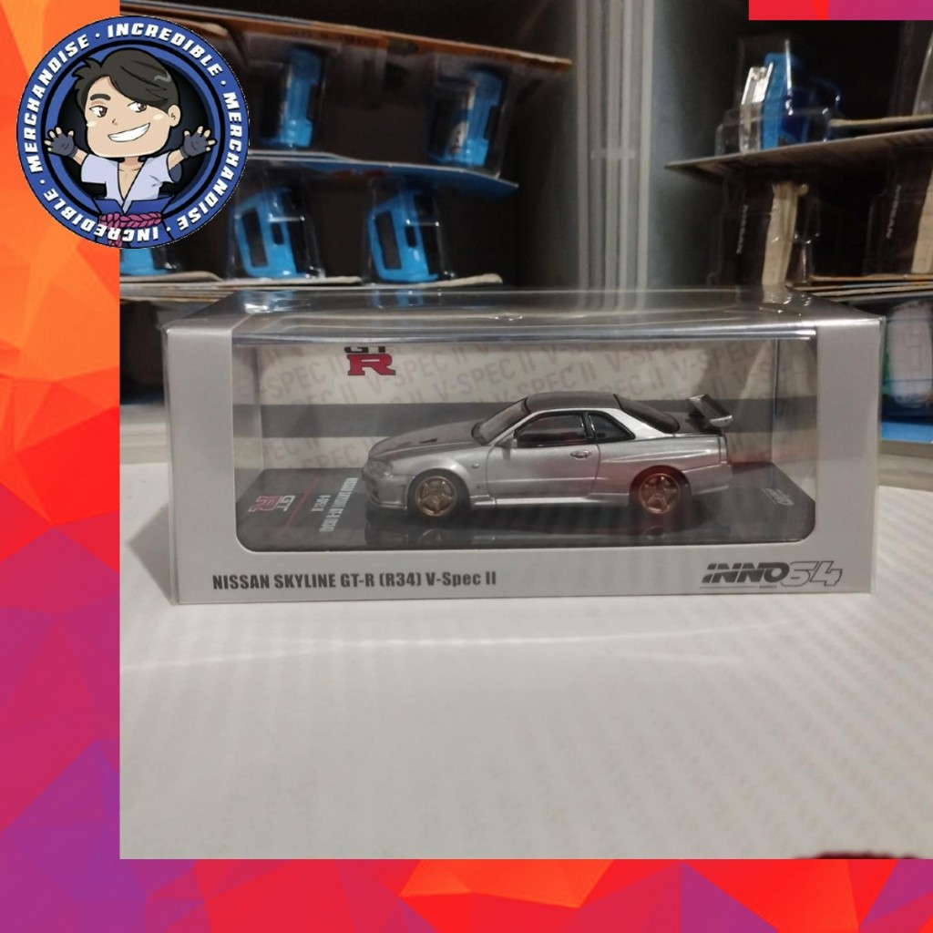 Inno64 Nissan Skyline GT-R [R34] V-Spec II 1:64 | Shopee Philippines