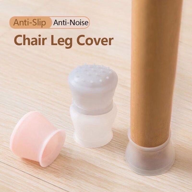 1Pc Thickened Mute Silicone Table Foot Cushion Chair Leg Cover Non-Slip  Wearable Floor Protective