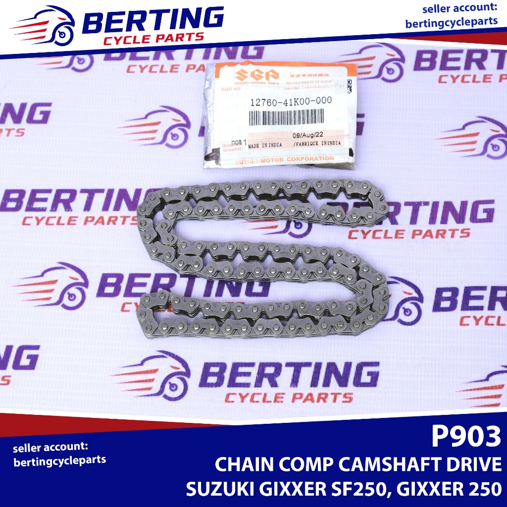 SGP CAM TIMING CHAIN Suzuki Gixxer 250 SF250 Genuine 1276041K00000