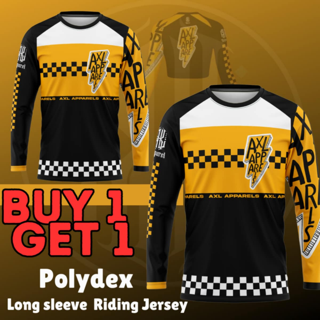 AXL Buy one Get One Polydex Long sleeve Riding Jersey | Shopee Philippines
