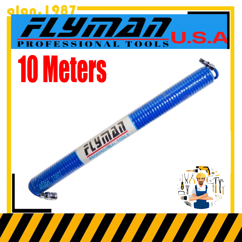 Flyman Air Hose 10 Meters with Quick Connect Coupler | Shopee Philippines