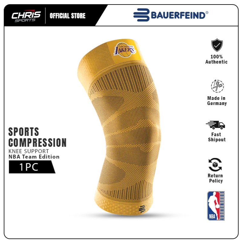 Bauerfeind Sports Compression Knee Support - NBA Team Editions | Shopee ...