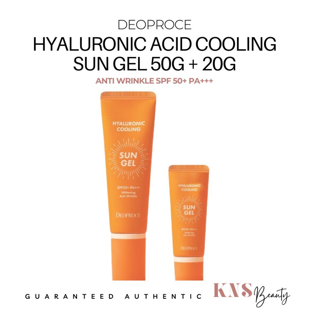 DEOPROCE Hyaluronic Cooling Sun Gel SPF 50+/Pa+++ 50g + 20g | Shopee ...