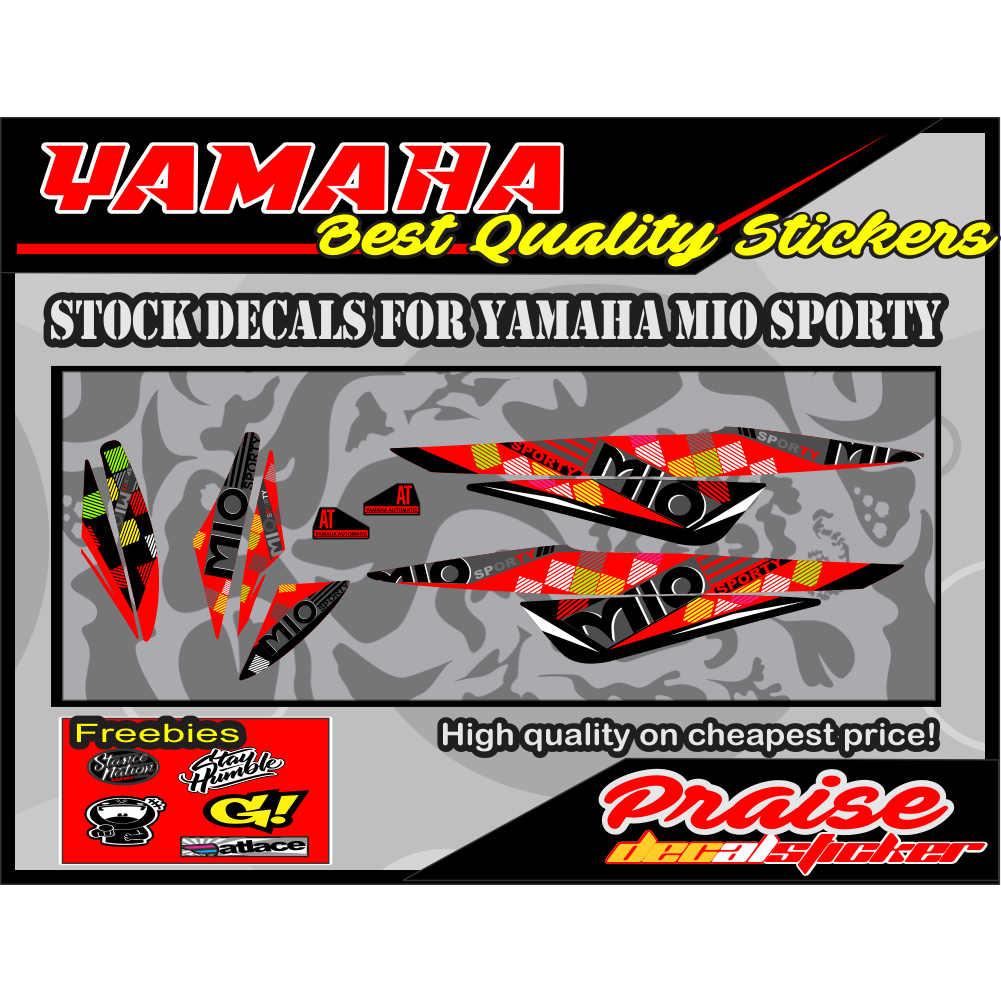 Mio sportyStock Sticker ( 2014 edition decals ) | Shopee Philippines