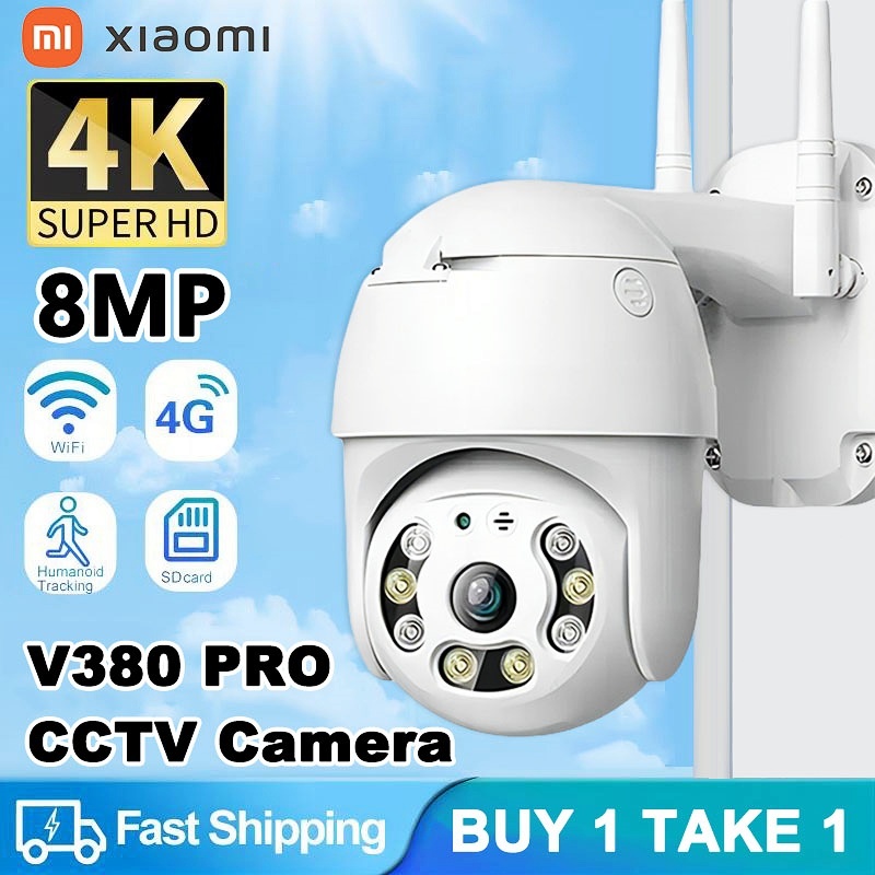 BUY 1 TAKE 1 Smart V380 Pro CCTV Camera No Wifi Needed Outdoor 360 ...