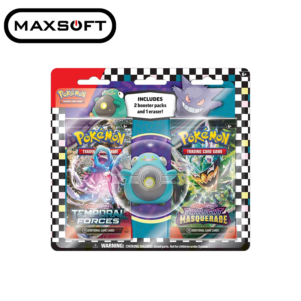 Pokemon TCG: Back to School Eraser Blister (2024) | Shopee Philippines