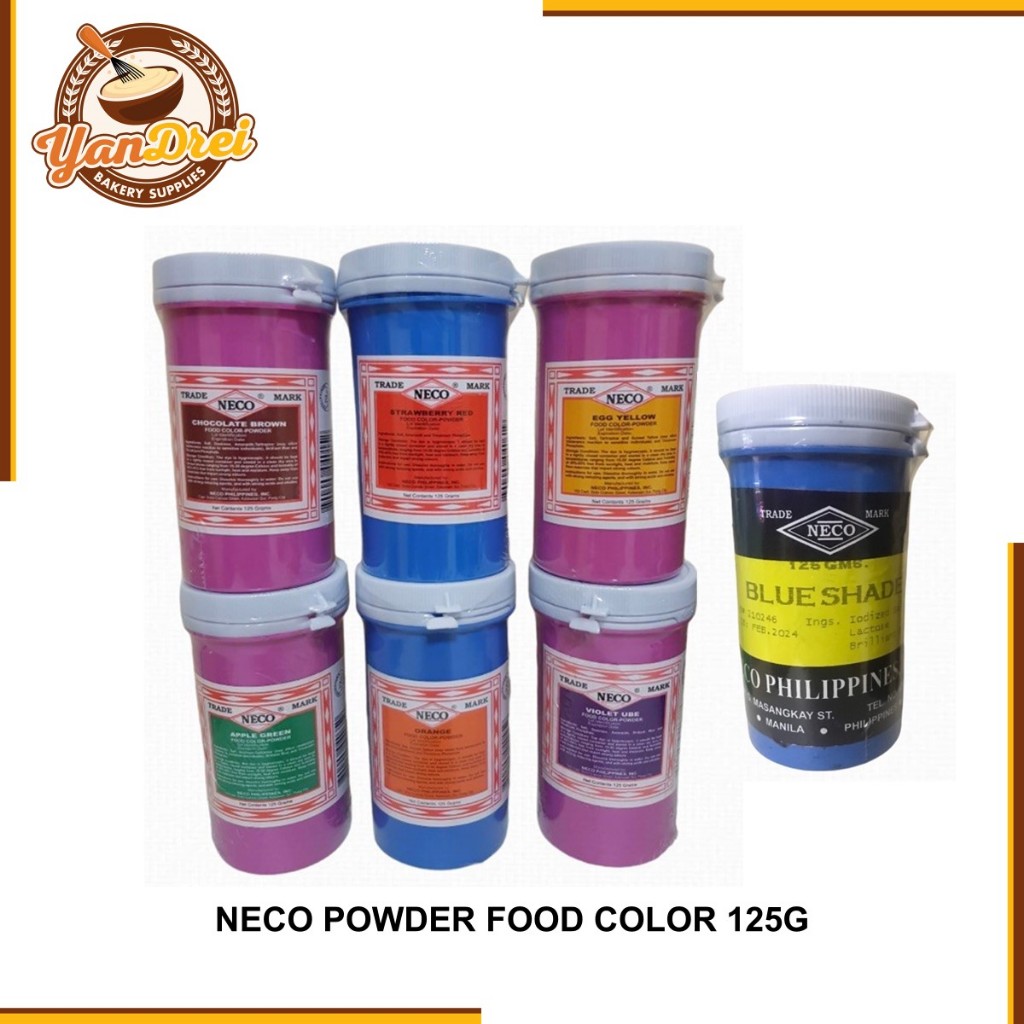 Neco Powder Food Color 125 grams Shopee Philippines